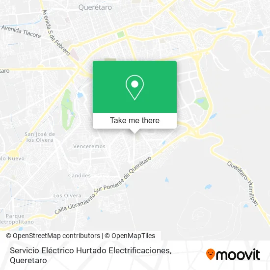 Mapa de Servicio Eléctrico Hurtado Electrificaciones