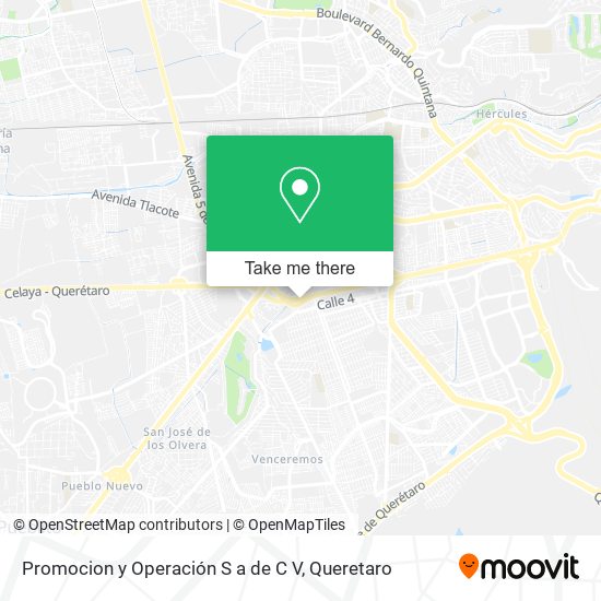 Mapa de Promocion y Operación S a de C V