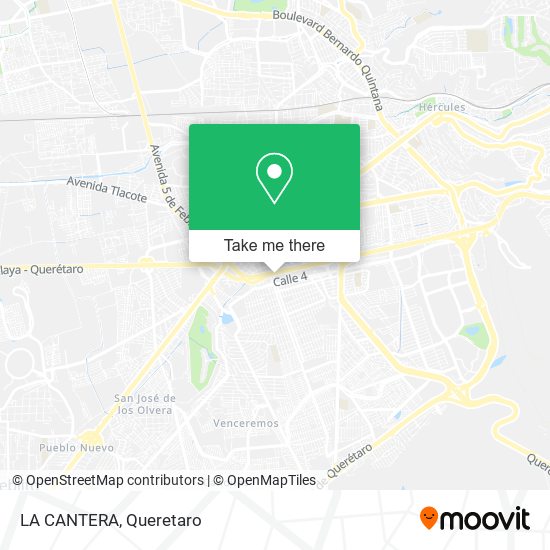 Mapa de LA CANTERA