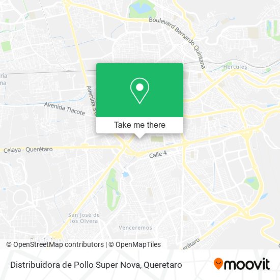 Mapa de Distribuidora de Pollo Super Nova