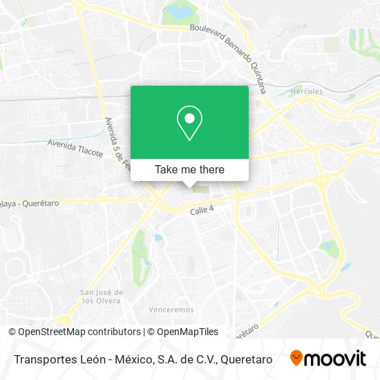 Mapa de Transportes León - México, S.A. de C.V.