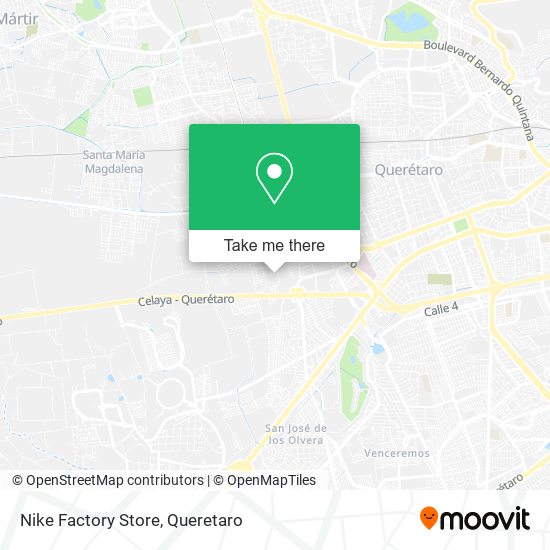 Nike Factory Store map