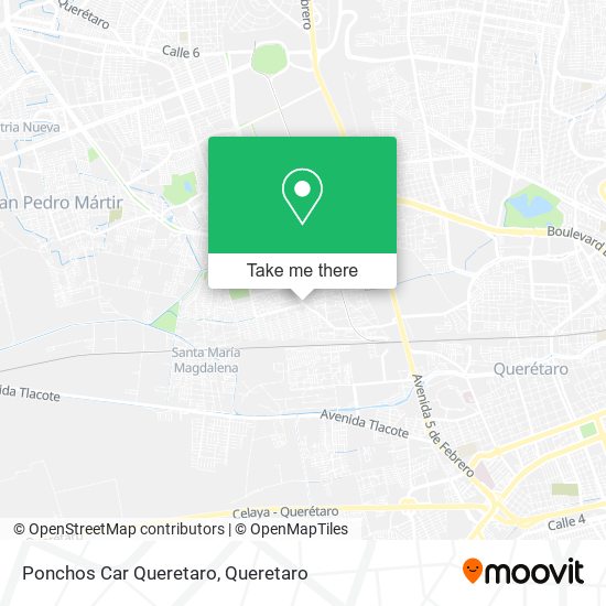 Mapa de Ponchos Car Queretaro