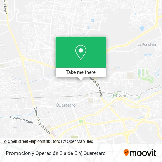 Mapa de Promocion y Operación S a de C V