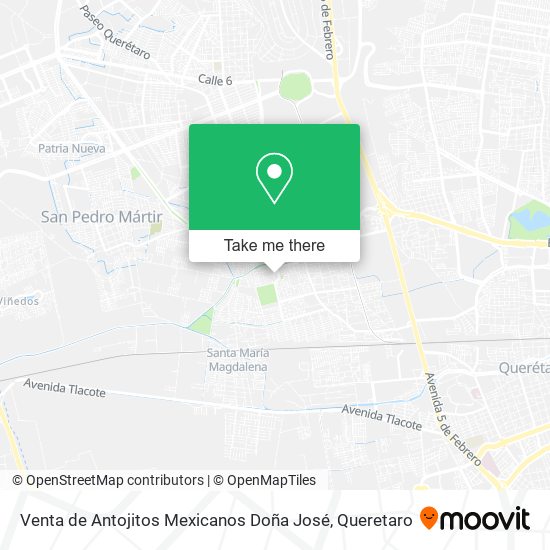 Venta de Antojitos Mexicanos Doña José map