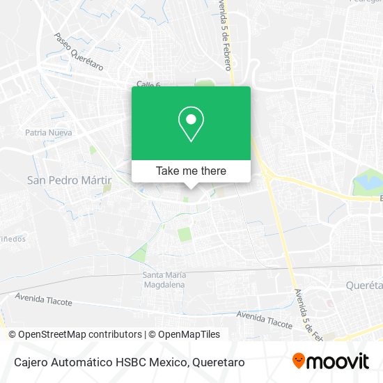 Cajero Automático HSBC Mexico map