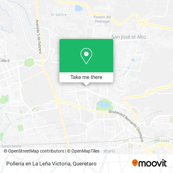 Pollería en La Leña Victoria map