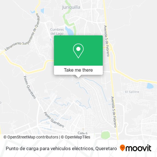 Mapa de Punto de carga para vehículos eléctricos