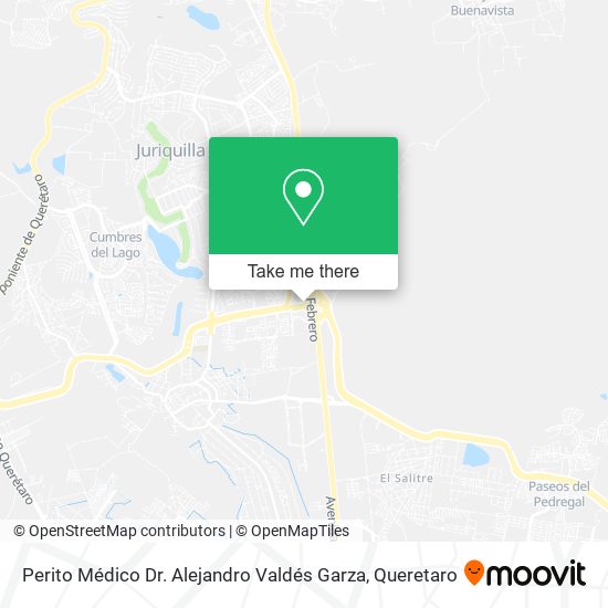 Mapa de Perito Médico Dr. Alejandro Valdés Garza