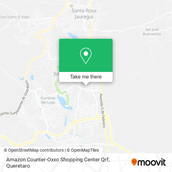 Amazon Counter-Oxxo Shopping Center Qrf map