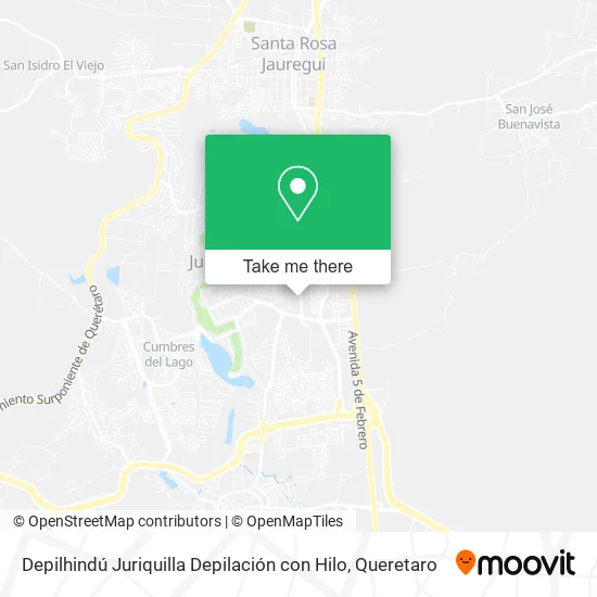 Mapa de Depilhindú Juriquilla Depilación con Hilo
