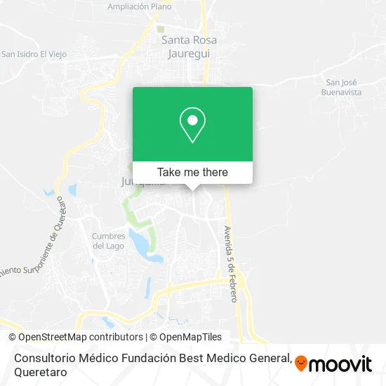 Mapa de Consultorio Médico Fundación Best Medico General