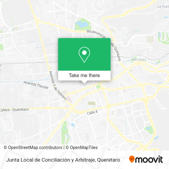 Mapa de Junta Local de Conciliación y Arbitraje