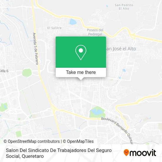 Mapa de Salon Del Sindicato De Trabajadores Del Seguro Social