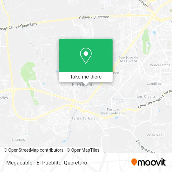 Megacable - El Pueblito map