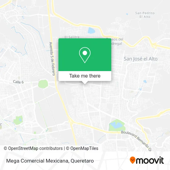Mapa de Mega Comercial Mexicana