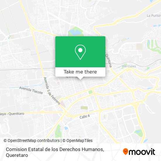 Comision Estatal de los Derechos Humanos map
