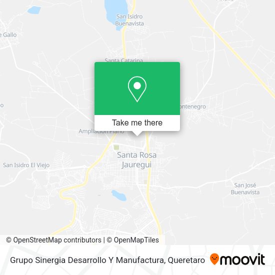 Mapa de Grupo Sinergia Desarrollo Y Manufactura