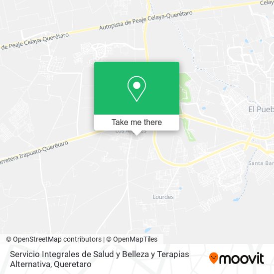 Mapa de Servicio Integrales de Salud y Belleza y Terapias Alternativa