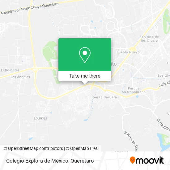 Mapa de Colegio Explora de México