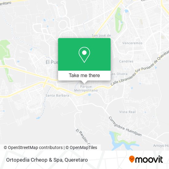 Mapa de Ortopedia Crheop & Spa