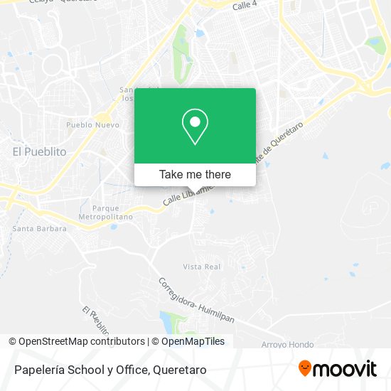 Mapa de Papelería School y Office