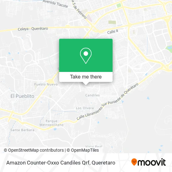 Amazon Counter-Oxxo Candiles Qrf map