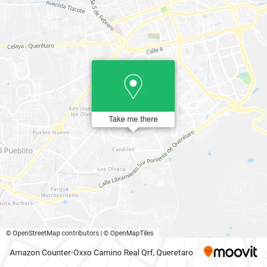 Amazon Counter-Oxxo Camino Real Qrf map