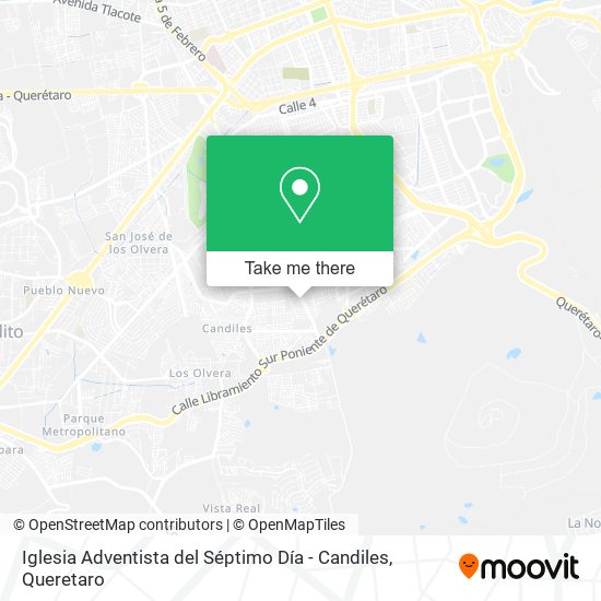 Mapa de Iglesia Adventista del Séptimo Día - Candiles