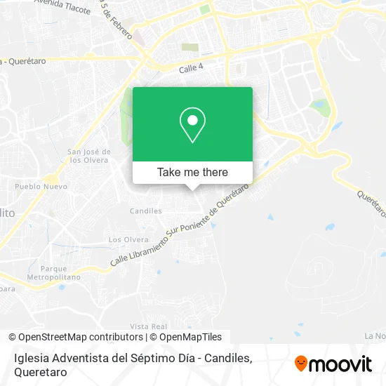 Mapa de Iglesia Adventista del Séptimo Día - Candiles