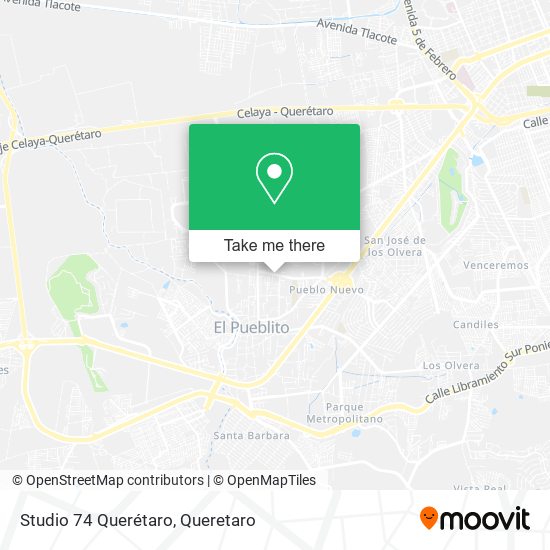 Studio 74 Querétaro map