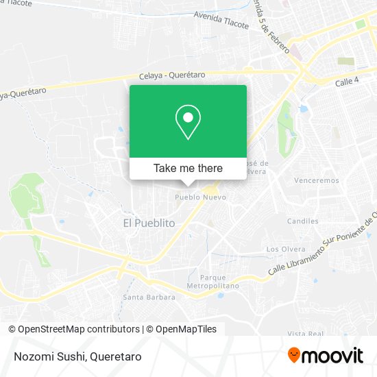 Mapa de Nozomi Sushi