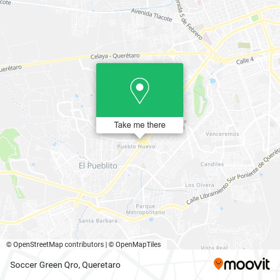 Mapa de Soccer Green Qro