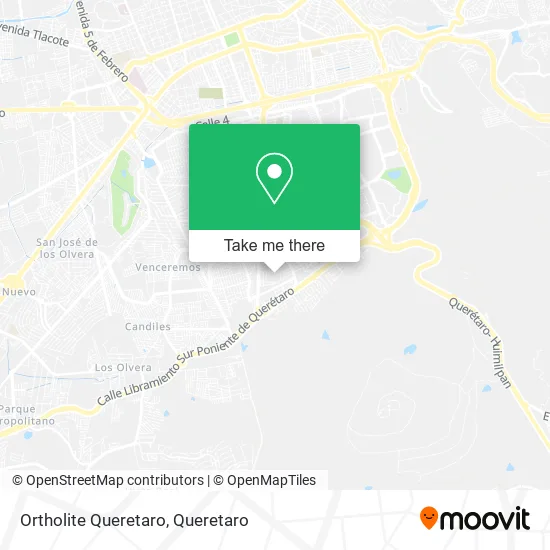 Mapa de Ortholite Queretaro