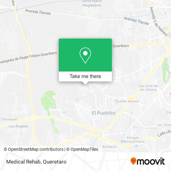 Mapa de Medical Rehab