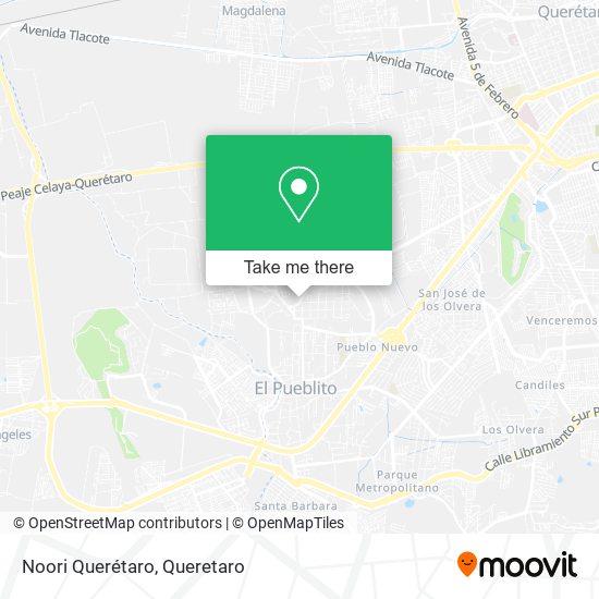 Noori Querétaro map