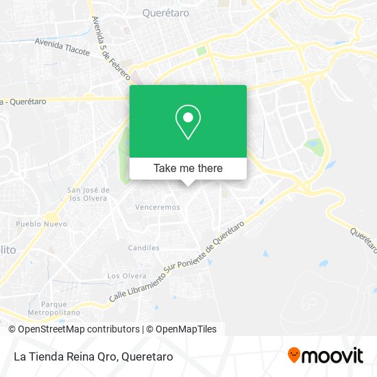 La Tienda Reina Qro map