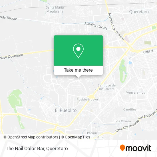 Mapa de The Nail Color Bar