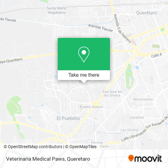 Veterinaria Medical Paws map