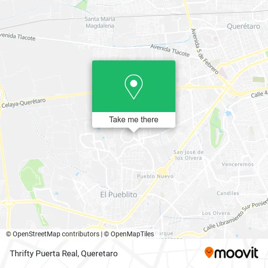 Thrifty Puerta Real map
