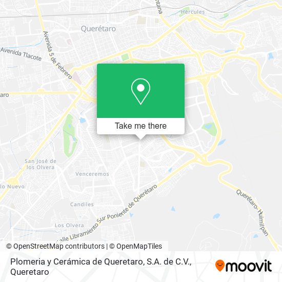 Plomeria y Cerámica de Queretaro, S.A. de C.V. map
