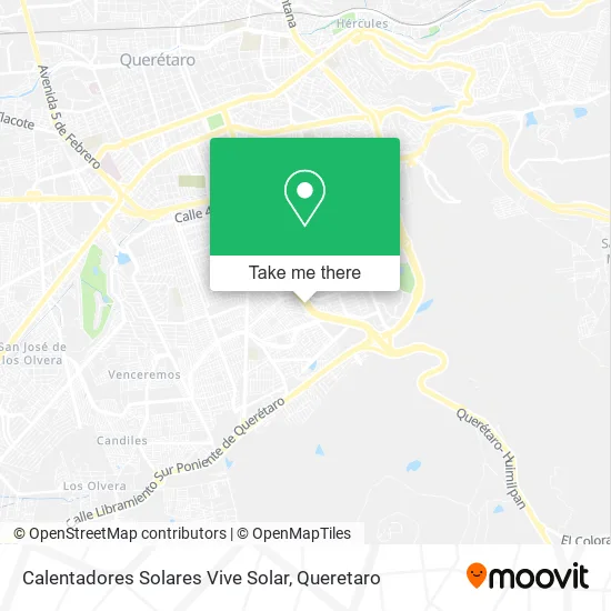 Calentadores Solares Vive Solar map