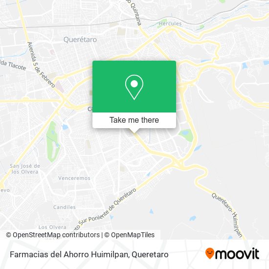 Mapa de Farmacias del Ahorro Huimilpan