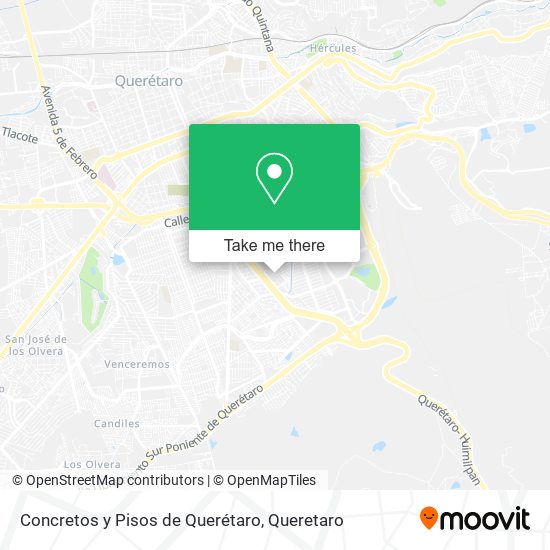 Concretos y Pisos de Querétaro map