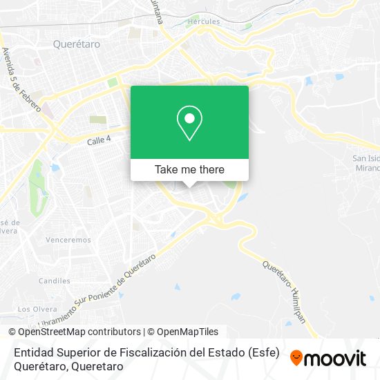 Entidad Superior de Fiscalización del Estado (Esfe) Querétaro map