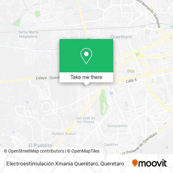 Mapa de Electroestimulación Xmania Querétaro
