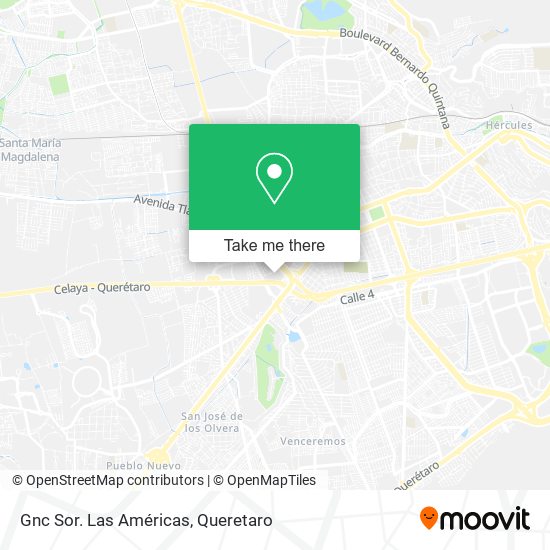 Gnc Sor. Las Américas map
