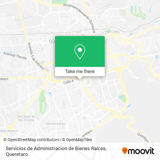 Mapa de Servicios de Administracion de Bienes Raíces