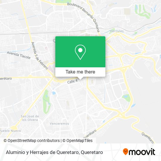 Mapa de Aluminio y Herrajes de Queretaro