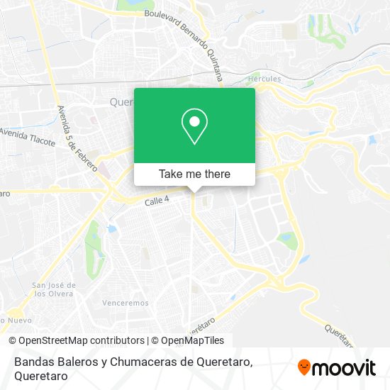 Bandas Baleros y Chumaceras de Queretaro map
